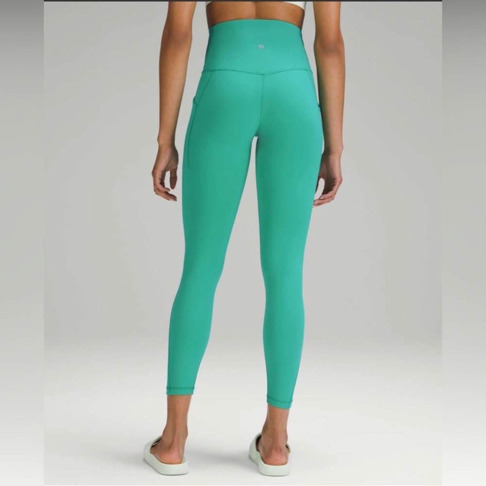 lululemon athletica Align High-Rise Pant With Pockets 25” Kelly Green -Size 4 - Picture 2 of 8